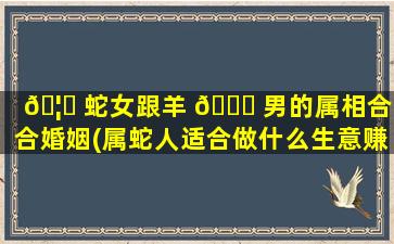 🦅 蛇女跟羊 🐞 男的属相合不合婚姻(属蛇人适合做什么生意赚钱)